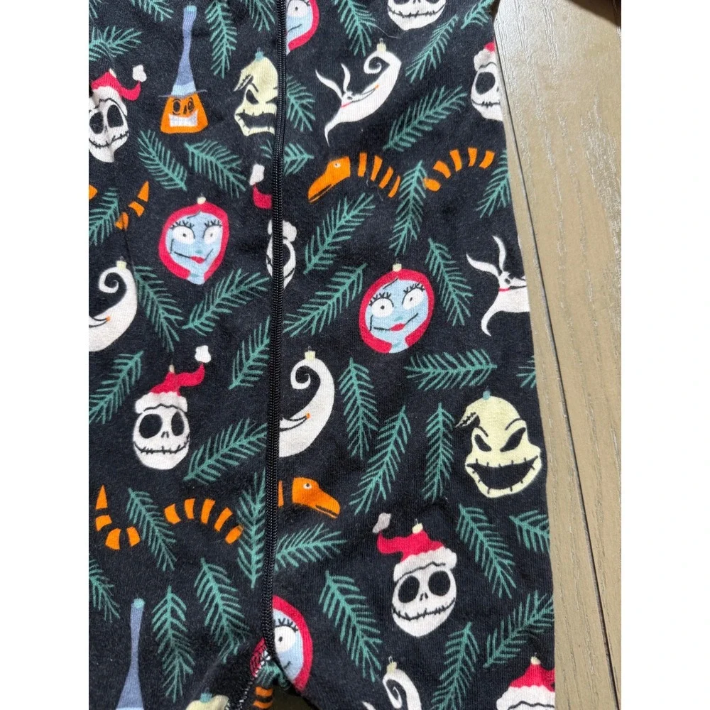 Hanna Andersson Pajamas Kids 12-18M Black Nightmare Before Christmas Holiday Zip